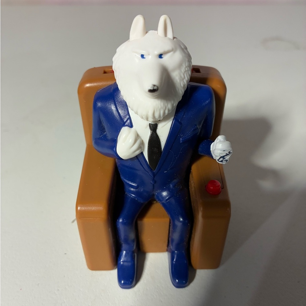 021 McDonald's Happy Meal Toy Sing 2 Mr. Crystal Judge Chair 3.75"